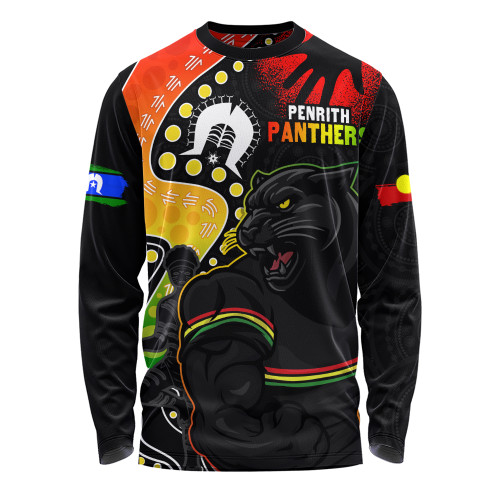 Penrith Panthers Long Sleeve T-shirt NAIDOC Indigenous Warrior Spirit
