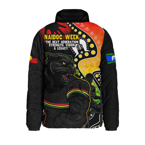 Penrith Panthers Padded Jacket NAIDOC Indigenous Warrior Spirit