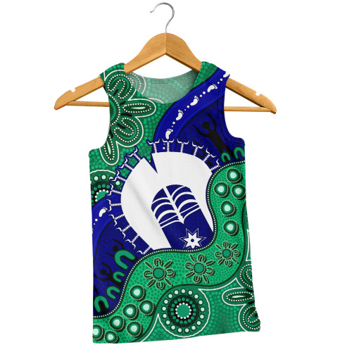 Indigenous Australian Aboriginal Men Singlet Shared Journey Spirit And Country