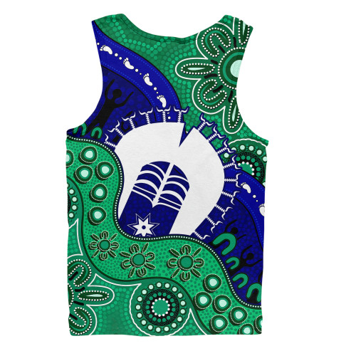 Indigenous Australian Aboriginal Men Singlet Shared Journey Spirit And Country