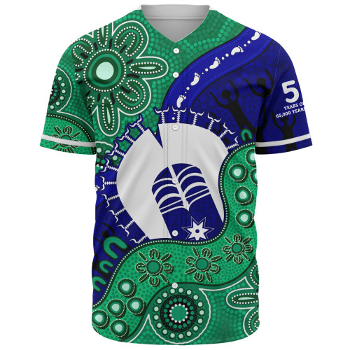 Indigenous Australian Aboriginal Baseball Shirt Shared Journey Spirit And Country