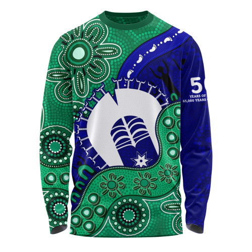 Indigenous Australian Aboriginal Long Sleeve T-shirt Shared Journey Spirit And Country