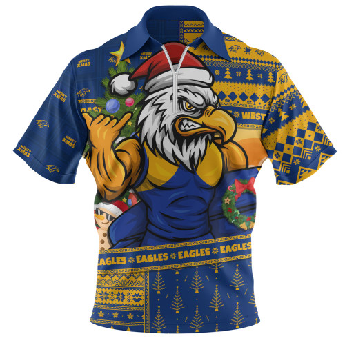 Indigenous Australian Aboriginal Zip Polo Shirt Shared Journey Spirit And Country