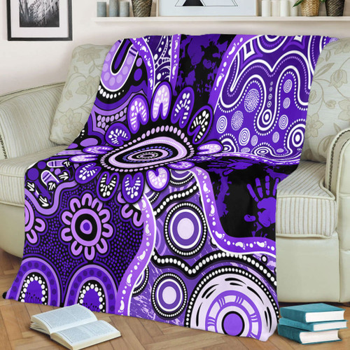 Indigenous Australian Aboriginal Blanket Aboriginal Dot Art Painting Unity Concept Indigenous Australian Aboriginal Blanket Aboriginal Dot Art Painting Unity Concept
