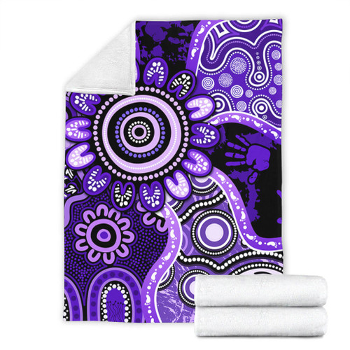 Indigenous Australian Aboriginal Blanket Aboriginal Dot Art Painting Unity Concept Indigenous Australian Aboriginal Blanket Aboriginal Dot Art Painting Unity Concept