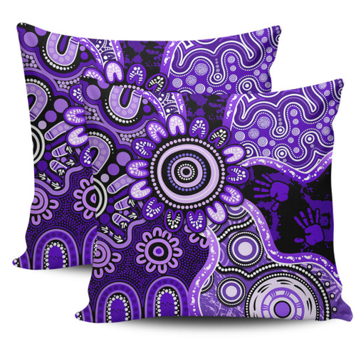 Indigenous Australian Aboriginal Pillow Cases Aboriginal Dot Art Painting Unity Concept