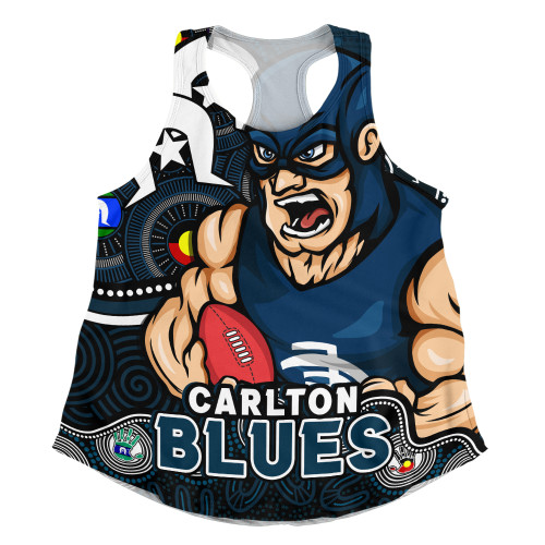 Carlton Women Racerback Singlet NAIDOC Spirit Of Country