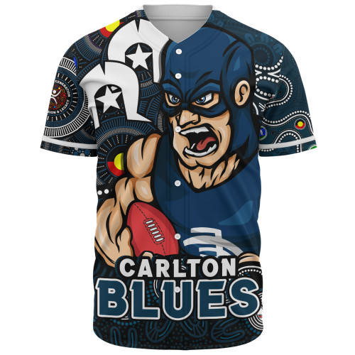 Carlton Baseball Shirt NAIDOC Spirit Of Country