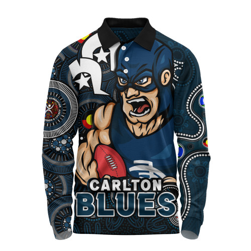 Carlton Long Sleeve Polo Shirt NAIDOC Spirit Of Country