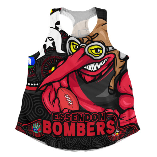 Essendon Women Racerback Singlet NAIDOC Spirit Of Country