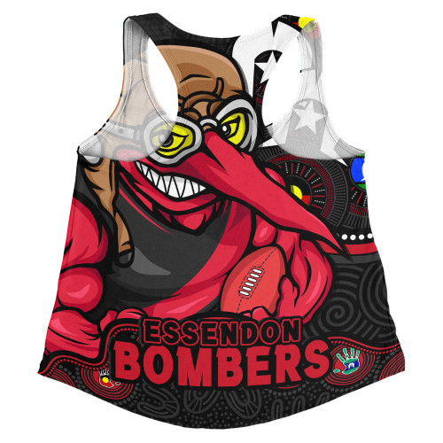 Essendon Women Racerback Singlet NAIDOC Spirit Of Country Essendon Women Racerback Singlet NAIDOC Spirit Of Country