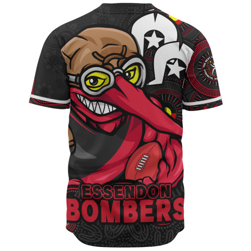 Essendon Baseball Shirt NAIDOC Spirit Of Country Essendon Baseball Shirt NAIDOC Spirit Of Country