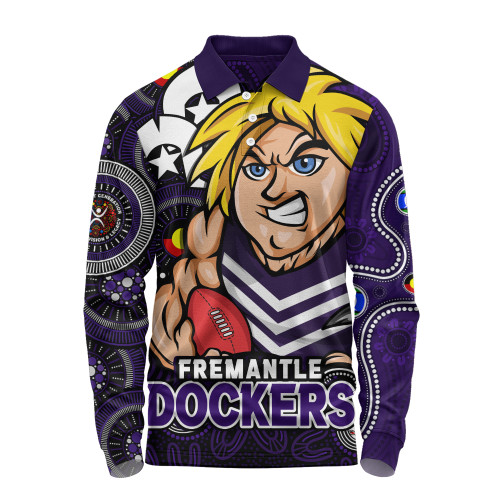 Fremantle Long Sleeve Polo Shirt NAIDOC Spirit Of Country