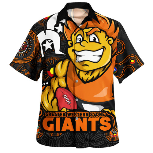 GWS GIANTS Hawaiian Shirt NAIDOC Spirit Of Country