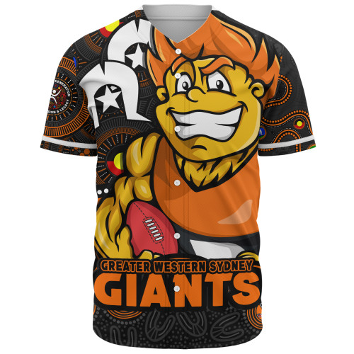 GWS GIANTS Baseball Shirt NAIDOC Spirit Of Country