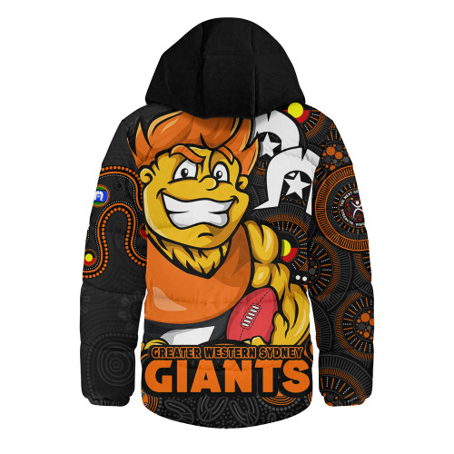 GWS GIANTS Hooded Padded Jacket NAIDOC Spirit Of Country