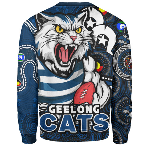 Geelong Cats Sweatshirt NAIDOC Spirit Of Country Geelong Cats Sweatshirt NAIDOC Spirit Of Country