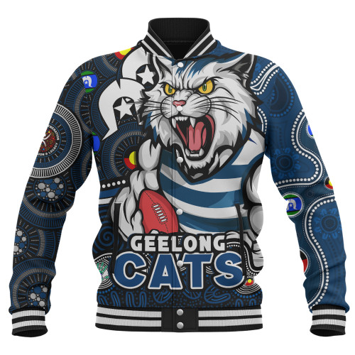 Geelong Cats Baseball Jacket NAIDOC Spirit Of Country