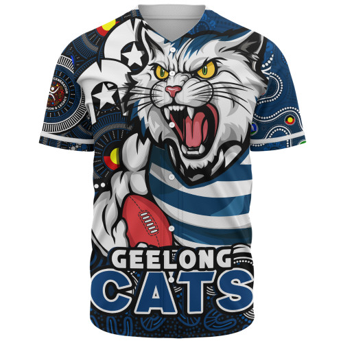 Geelong Cats Baseball Shirt NAIDOC Spirit Of Country