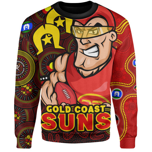 Gold Coast SUNS Sweatshirt NAIDOC Spirit Of Country