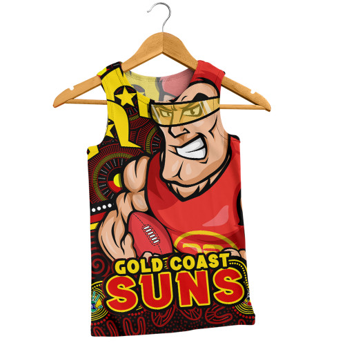 Gold Coast SUNS Men Singlet NAIDOC Spirit Of Country