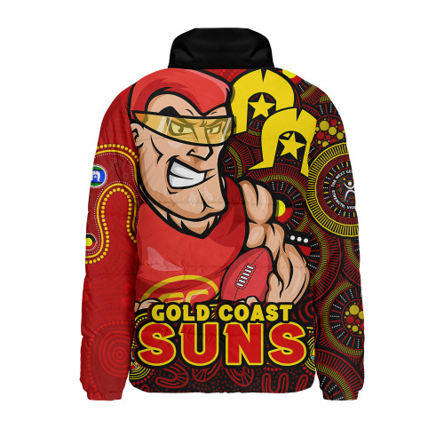 Gold Coast SUNS Padded Jacket NAIDOC Spirit Of Country Gold Coast SUNS Padded Jacket NAIDOC Spirit Of Country