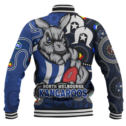 North Melbourne Baseball Jacket NAIDOC Spirit Of Country North Melbourne Baseball Jacket NAIDOC Spirit Of Country