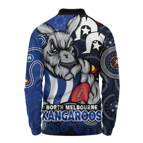 North Melbourne Long Sleeve Polo Shirt NAIDOC Spirit Of Country North Melbourne Long Sleeve Polo Shirt NAIDOC Spirit Of Country