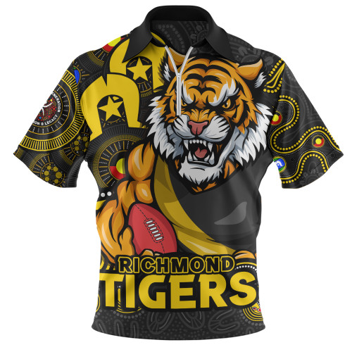 Richmond Zip Polo Shirt NAIDOC Spirit Of Country