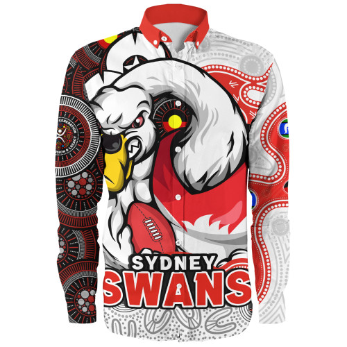 Sydney Swans Long Sleeve Shirt NAIDOC Spirit Of Country