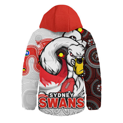 Sydney Swans Hooded Padded Jacket NAIDOC Spirit Of Country