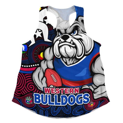 Western Bulldogs Women Racerback Singlet NAIDOC Spirit Of Country