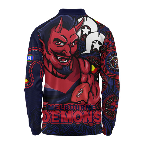 Melbourne Long Sleeve Polo Shirt NAIDOC Spirit Of Country Melbourne Long Sleeve Polo Shirt NAIDOC Spirit Of Country