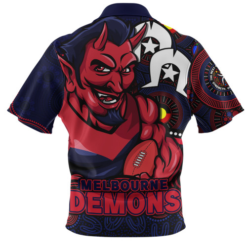 Melbourne Zip Polo Shirt NAIDOC Spirit Of Country