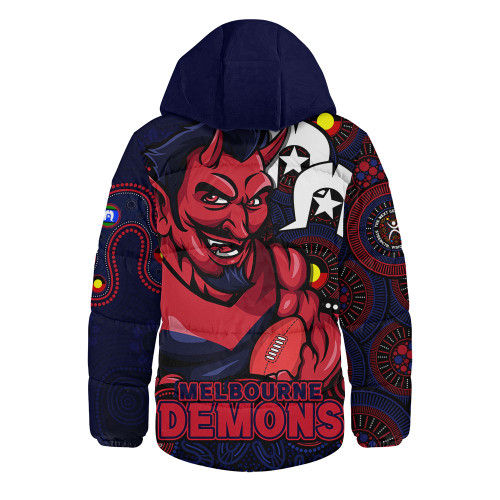 Melbourne Hooded Padded Jacket NAIDOC Spirit Of Country Melbourne Hooded Padded Jacket NAIDOC Spirit Of Country