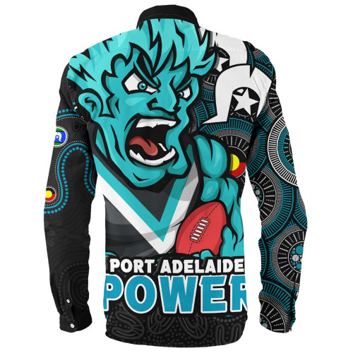 Port Adelaide Long Sleeve Shirt NAIDOC Spirit Of Country Port Adelaide Long Sleeve Shirt NAIDOC Spirit Of Country