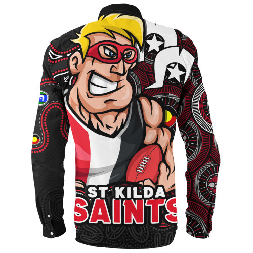 St Kilda Long Sleeve Shirt NAIDOC Spirit Of Country St Kilda Long Sleeve Shirt NAIDOC Spirit Of Country