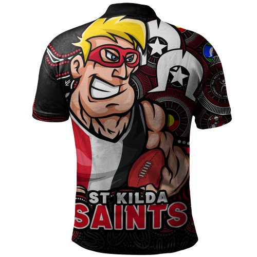 St Kilda Polo Shirt NAIDOC Spirit Of Country St Kilda Polo Shirt NAIDOC Spirit Of Country