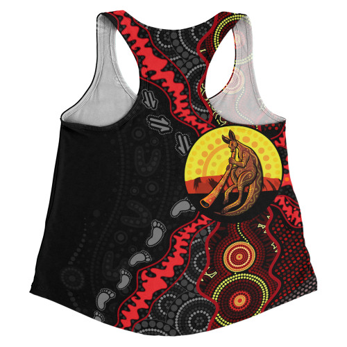 Indigenous Australian Aboriginal Women Racerback Singlet Didgeridoo Sunset Dreaming Indigenous Australian Aboriginal Women Racerback Singlet Didgeridoo Sunset Dreaming