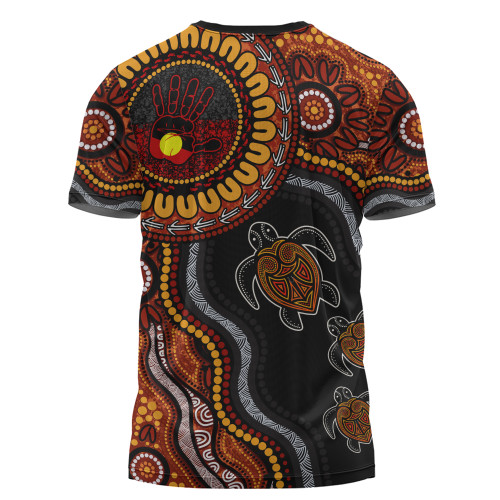 Indigenous Australian Aboriginal T-Shirt Hand Of The Land Heart Of The Sea