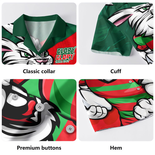South Sydney Rabbitohs Hawaiian Shirt Defend The Pride South Sydney Rabbitohs Hawaiian Shirt Defend The Pride