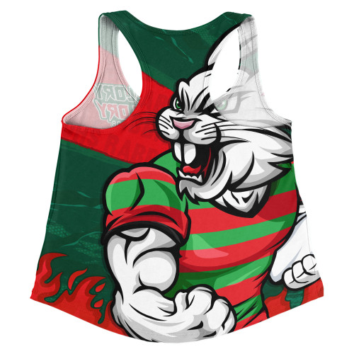 South Sydney Rabbitohs Women Racerback Singlet Defend The Pride