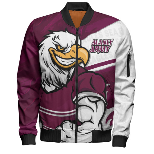 Manly Warringah Sea Eagles Bomber Jacket Defend The Pride
