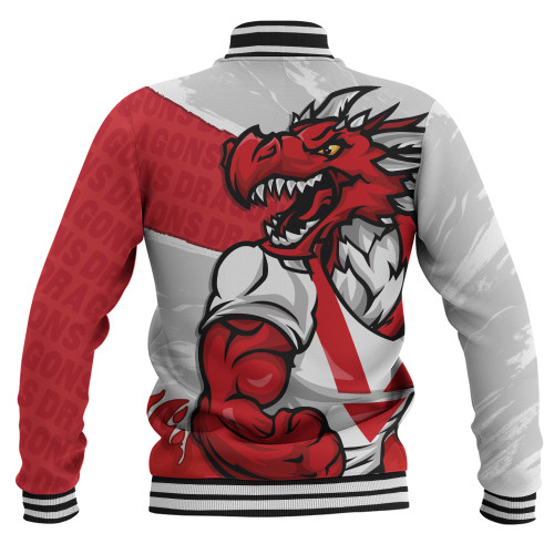 St. George Illawarra Dragons Baseball Jacket Defend The Pride St. George Illawarra Dragons Baseball Jacket Defend The Pride