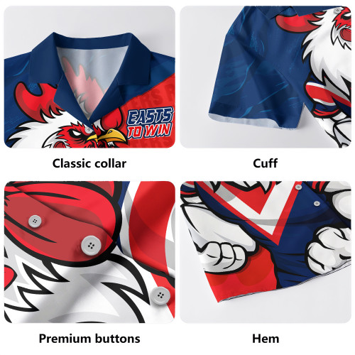 Sydney Roosters Hawaiian Shirt Defend The Pride Sydney Roosters Hawaiian Shirt Defend The Pride