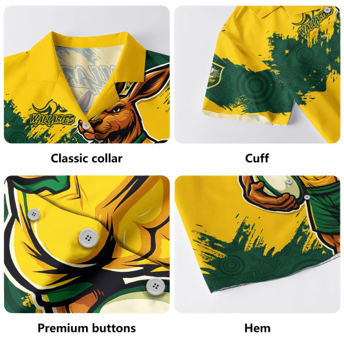 Aussie Wallabies Hawaiian Shirt Wallabies Kangaroo Power Rugby Aussie Wallabies Hawaiian Shirt Wallabies Kangaroo Power Rugby