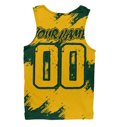 Aussie Wallabies Men Singlet Wallabies Kangaroo Power Rugby