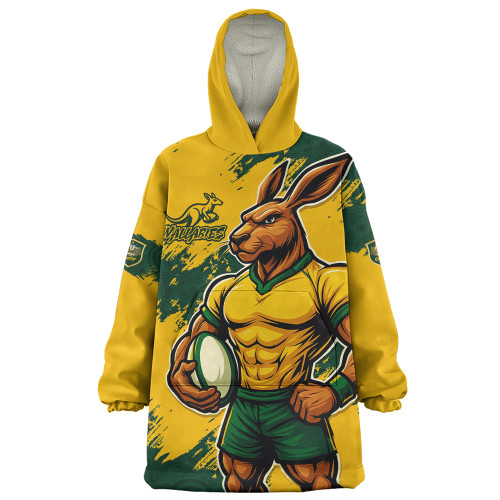 Aussie Wallabies Snug Hoodie Wallabies Kangaroo Power Rugby
