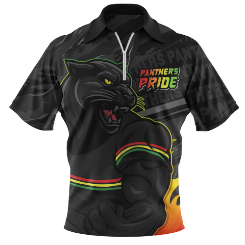 Penrith Panthers Zip Polo Shirt Defend The Pride
