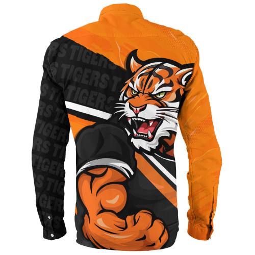 Wests Tigers Long Sleeve Shirt Defend The Pride